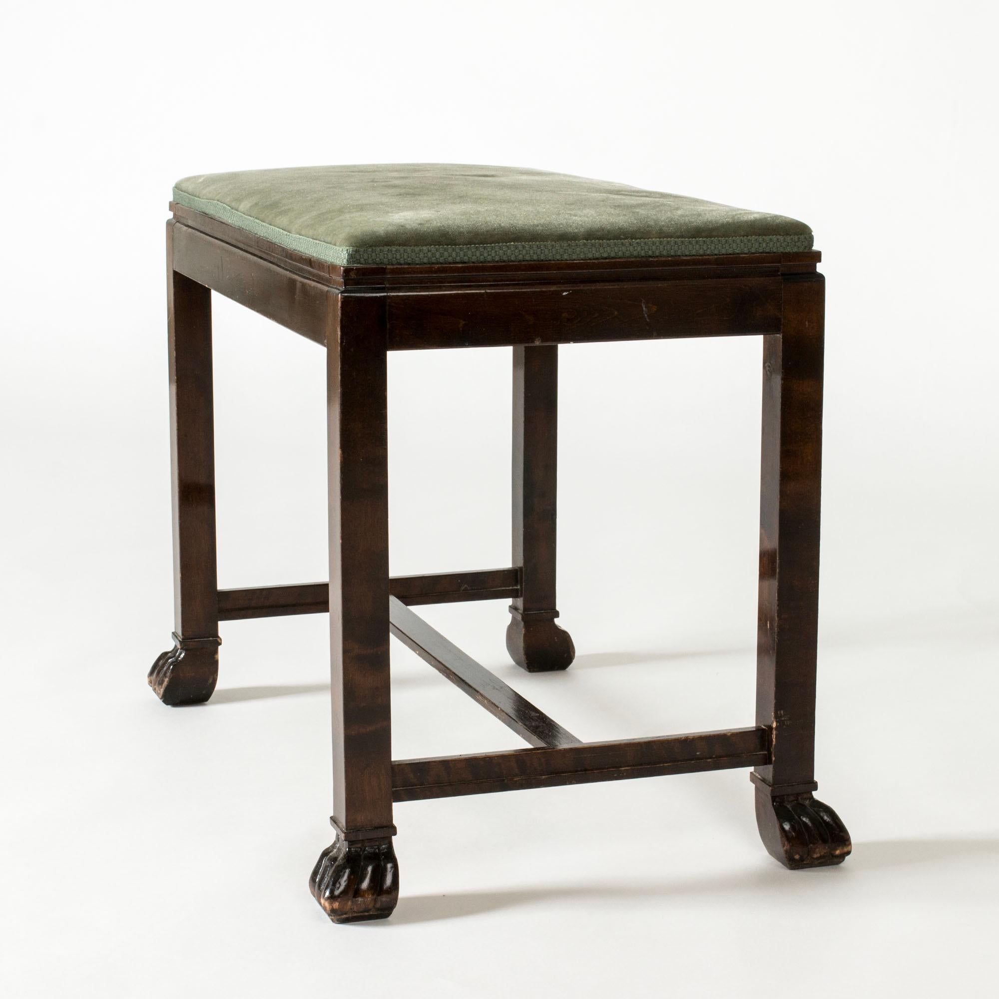 Milieu du XXe siècle Tabouret Grace suédois par Otto Schulz, Boet, Suède, années 1940 en vente