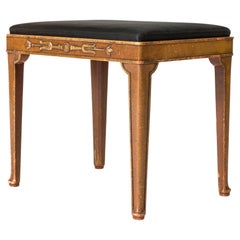 Swedish Grace Stool "Ceasar" by Axel Einar Hjorth, NK, Sweden, 1930s