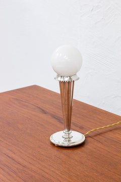 Swedish Grace Table Lamp 6853 by Harald Elof Notini for Böhlmarks, Sweden 1920s