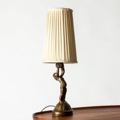 Swedish Grace Table Lamp by Axel Gute, Sweden, ca 1920