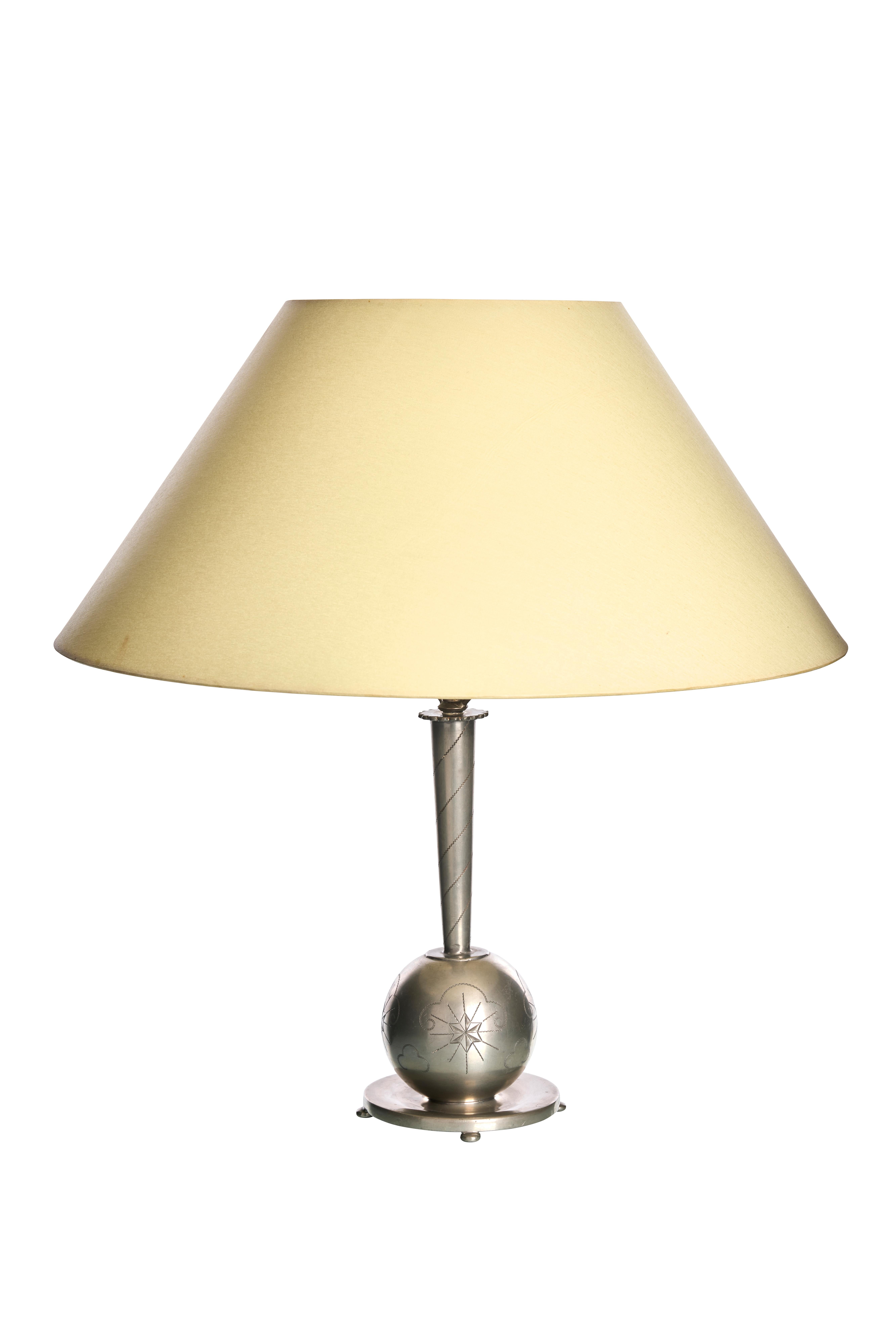 Swedish Grace Table Lamp by Celestine Andersson for Cela, 1930s In Good Condition For Sale In Göteborg, SE