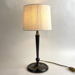 Lampada da tavolo Grace svedese in ottone patinato, Art Deco 1920-30 Svezia