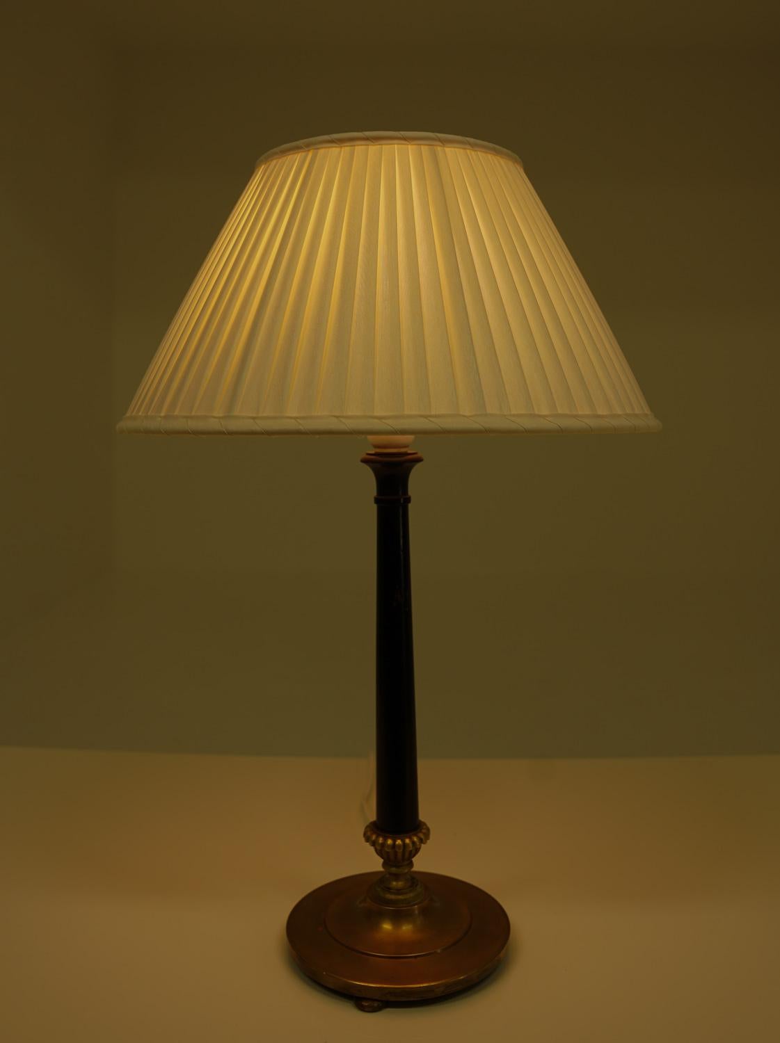 Brass Swedish Grace Table Lamp Nordiska Kompaniet For Sale