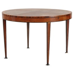 Swedish Grace Veneered Round Dining Table, 1920s to 1930s