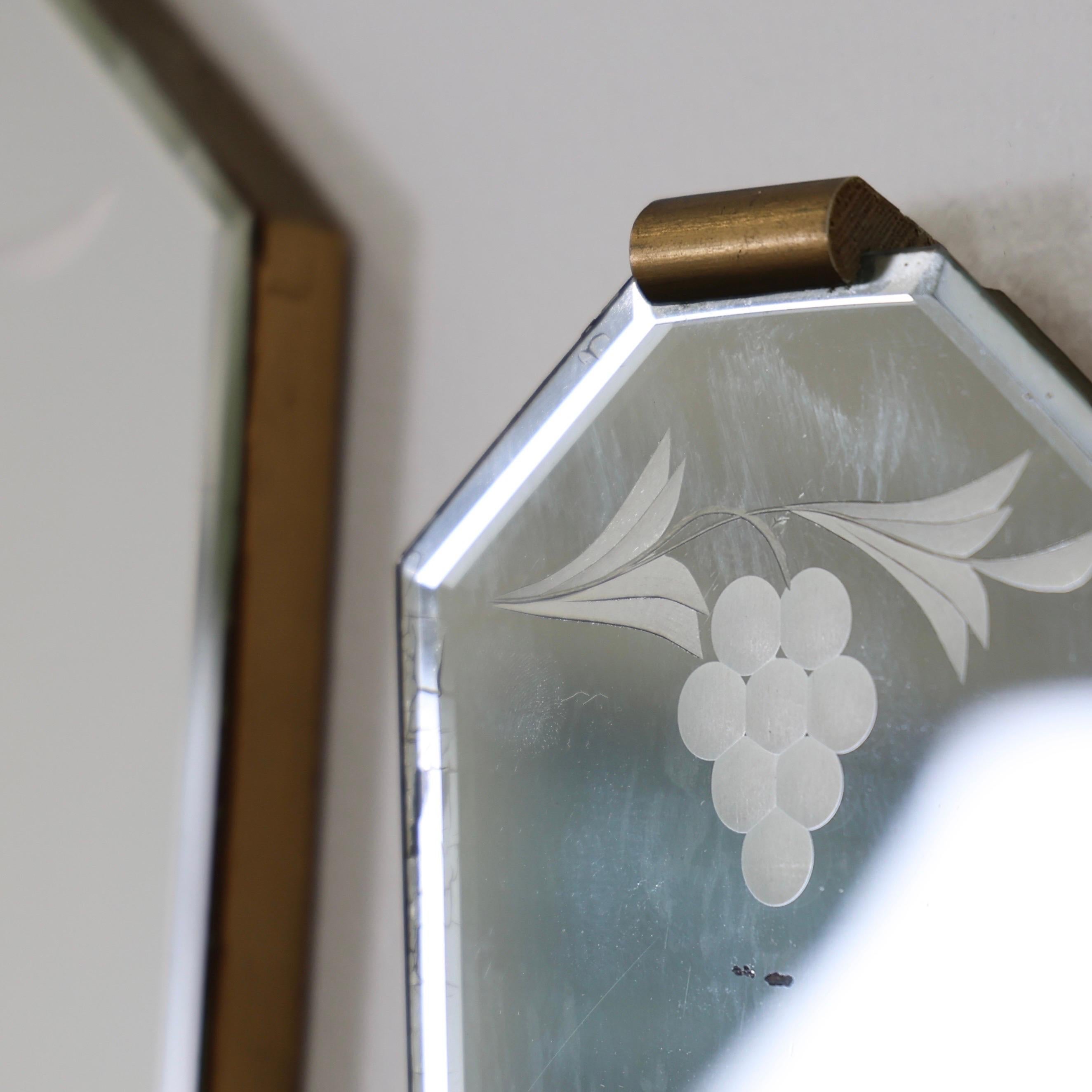 Miroir mural Grace et appliques à bougies, années 1940, Suède en vente 1