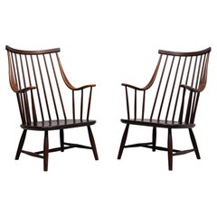 Swedish Grandessa Spindle Back Lounge Chair by Lena Larsson for Nesto, 1960s