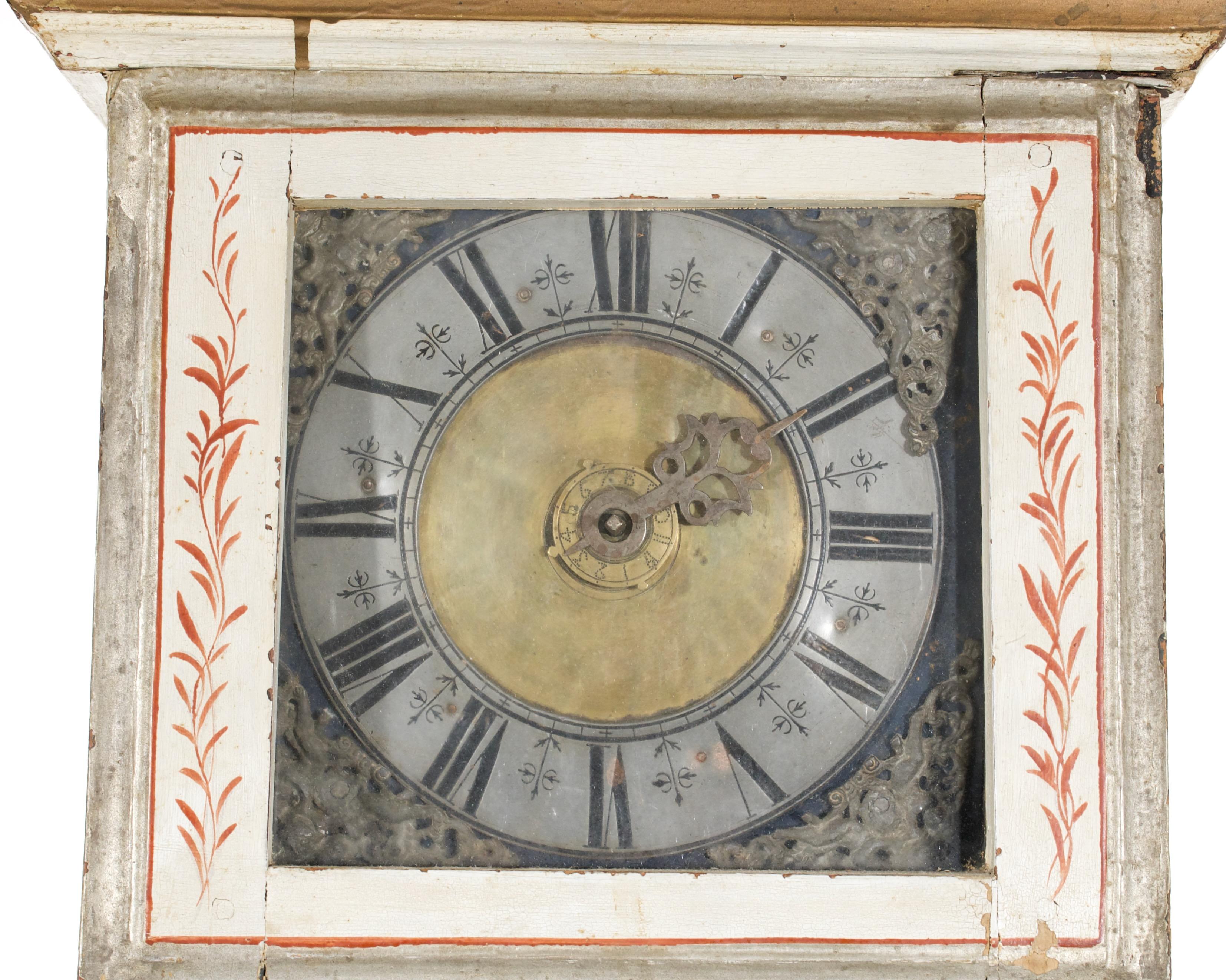 Swedish grandfather clock, circa 1790 For Sale 3