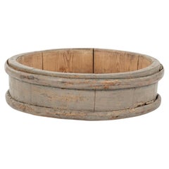 Swedish Gray-Painted Low Banded Tub