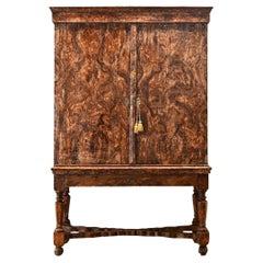 Swedish Gustavian 17th Century Faux Bois Cabinet