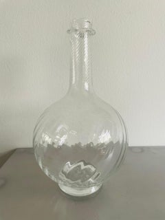 Swedish Gustavian 19th Century Handblown Glass Carafe