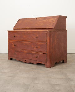 Swedish Gustavian 19th Century Painted Secretary