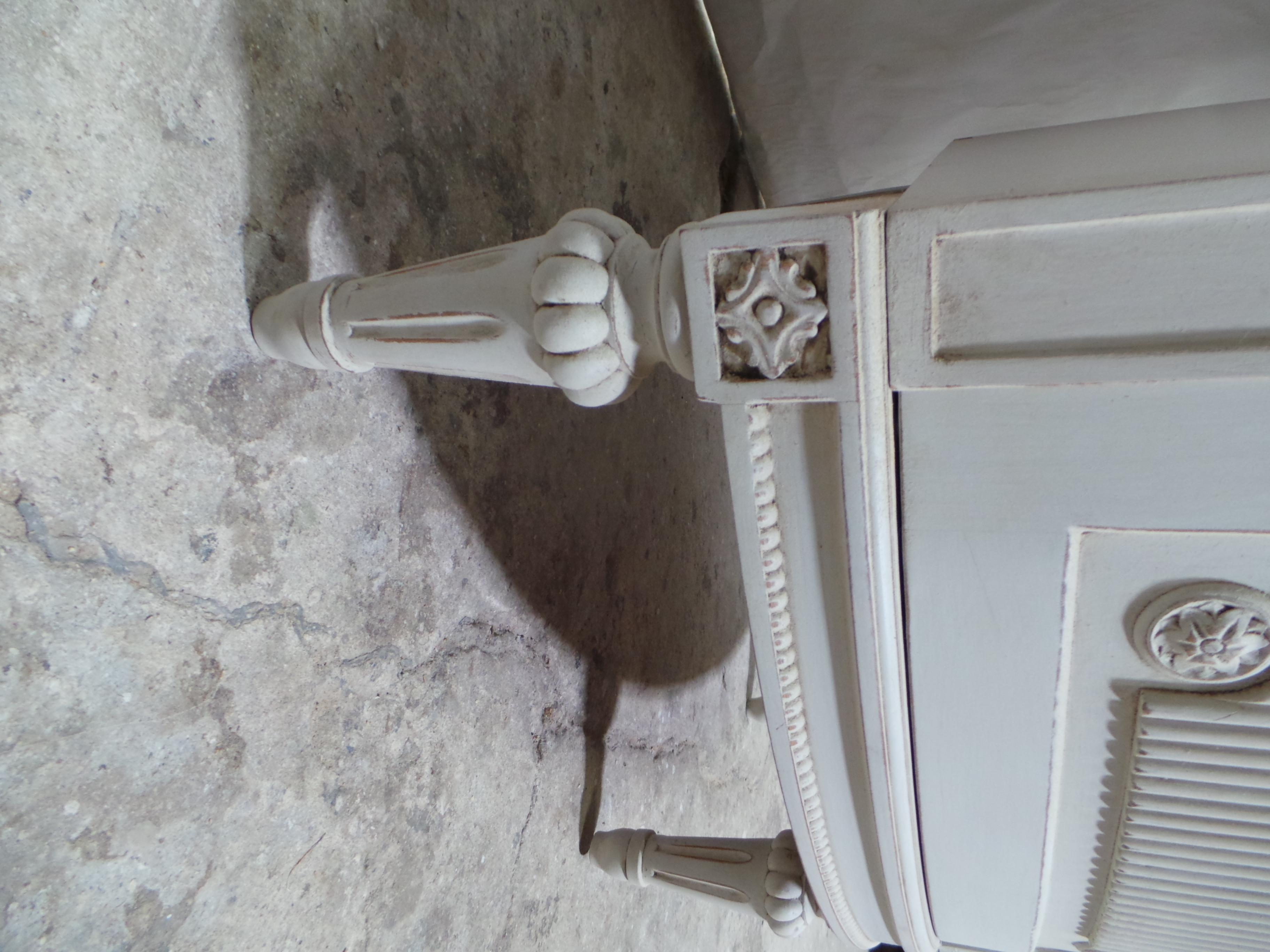 Swedish Gustavian 2 Door Corner Cabinet For Sale 4