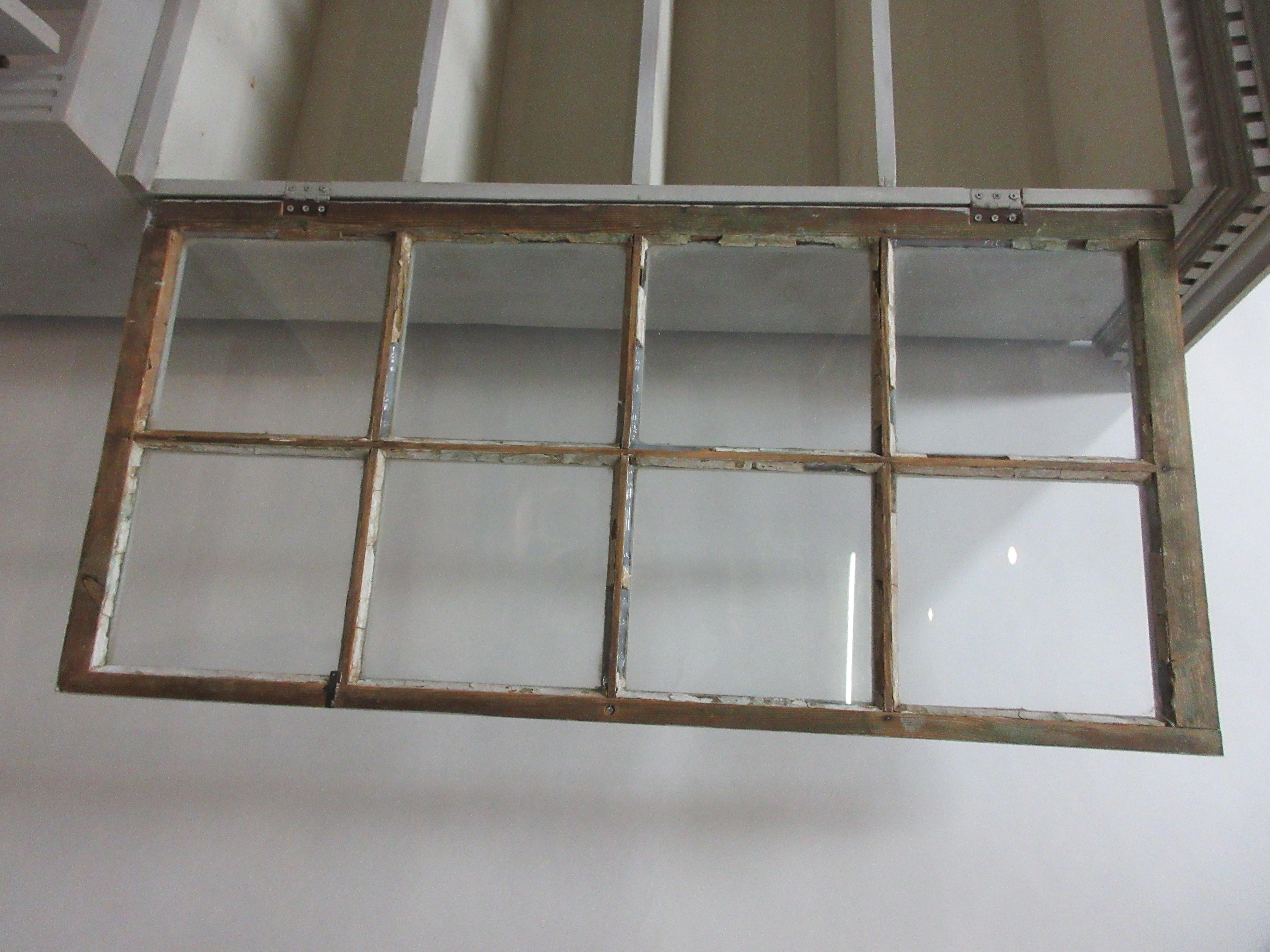 Late 20th Century Swedish Gustavian 3-Door Glass Top Hutch