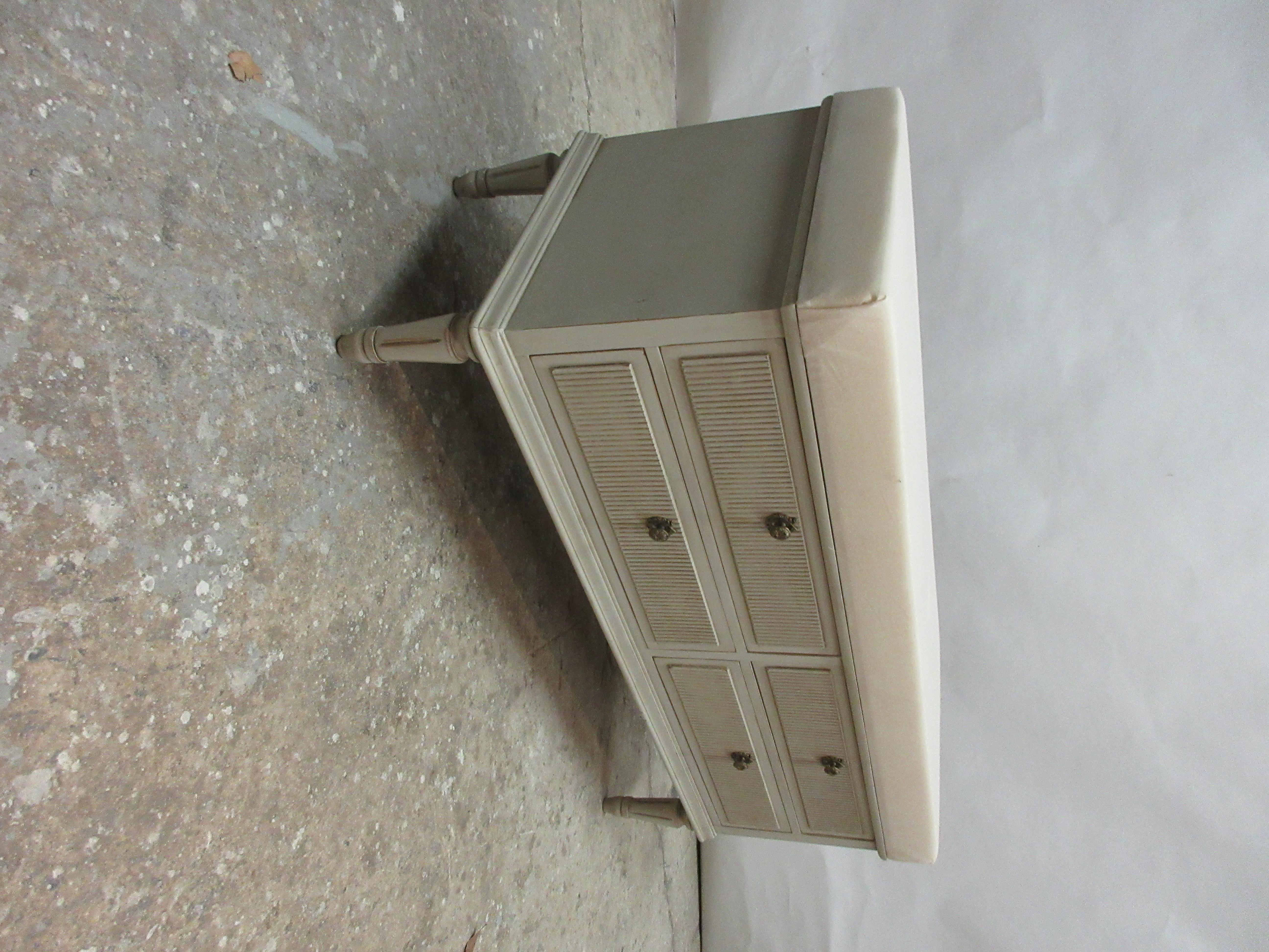 Swedish Gustavian 4-Drawer Bench 1