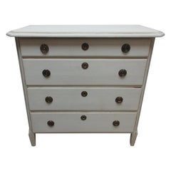 Swedish Gustavian 4 Drawer Chest of Drawers