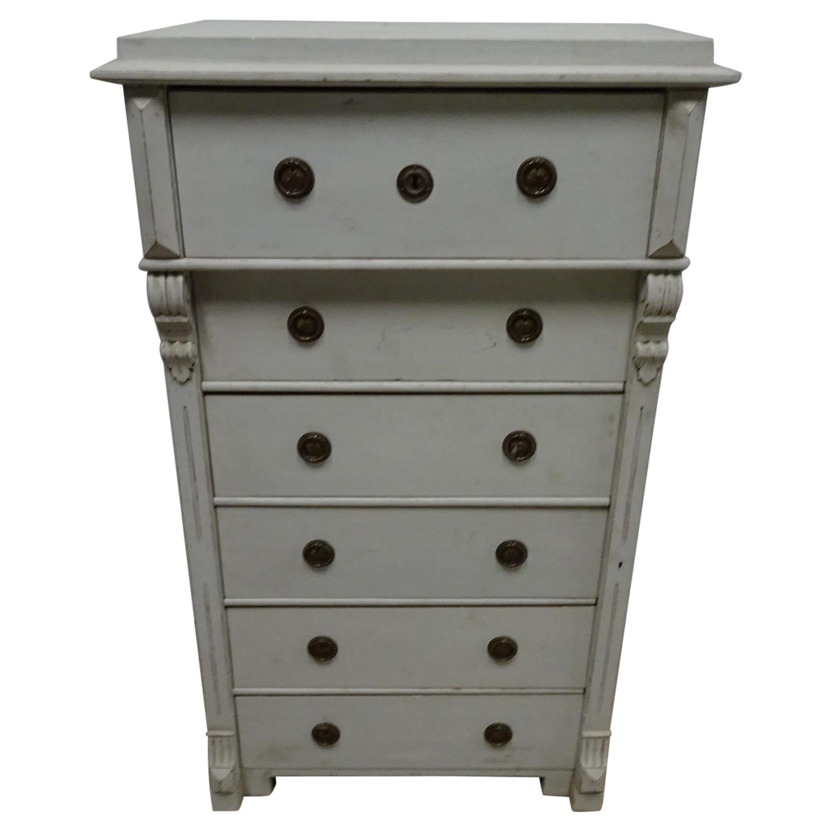 Swedish Gustavian 6-Drawer Chest