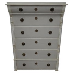 Antique Swedish Gustavian 6-Drawer Chest