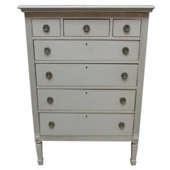 Swedish Gustavian 7 Drawer Chest of Drawers