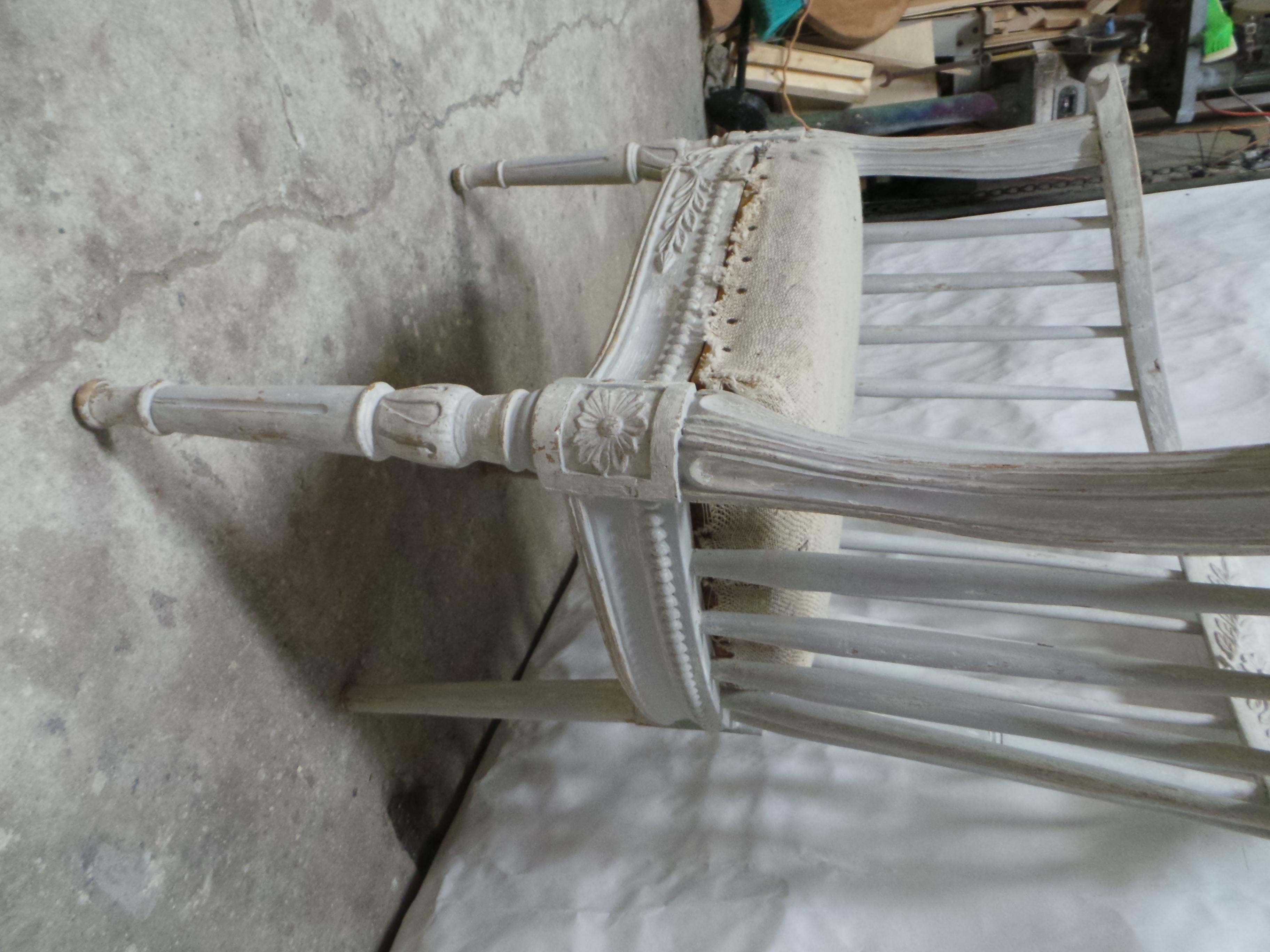 Swedish Gustavian Barrel Chair 100% Original 2
