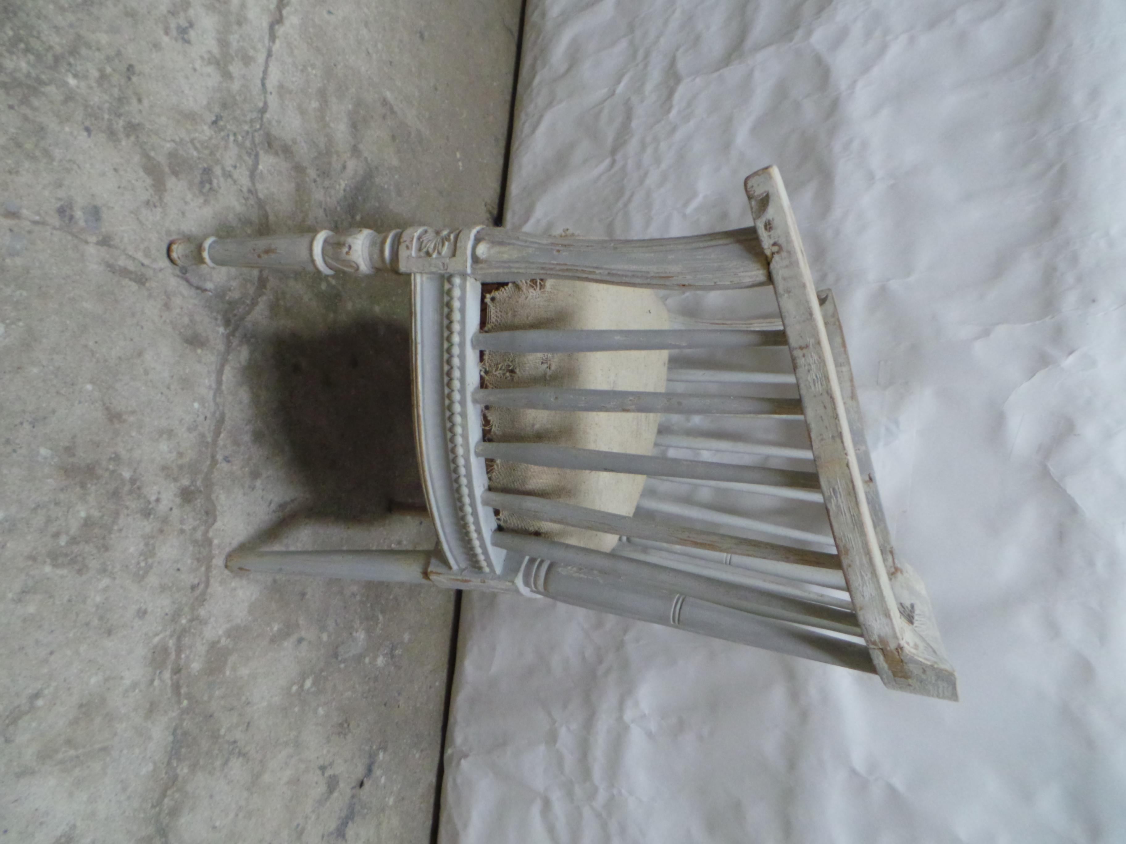Swedish Gustavian Barrel Chair 100% Original 3