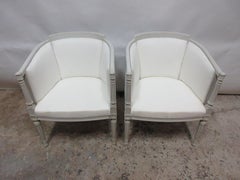 Swedish Gustavian Barrel Chairs
