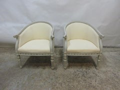 Swedish Gustavian Barrel Chairs