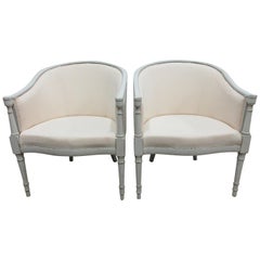 Swedish Gustavian Barrel Chairs