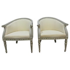 Swedish Gustavian Barrel Chairs