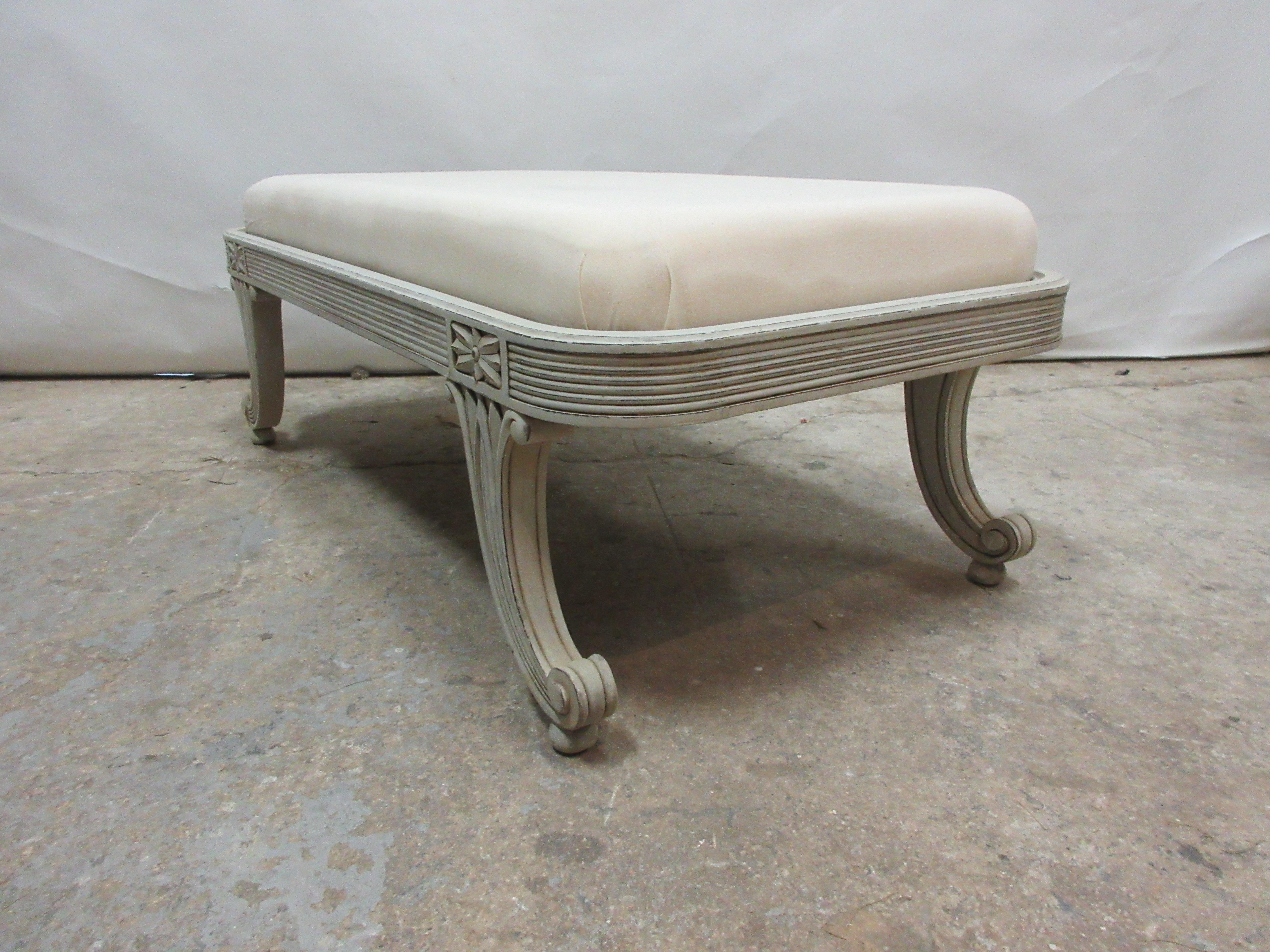 Birch Swedish Gustavian Bench