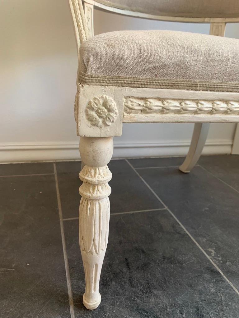 Legno Svedese, sedie a secchiello gustaviane, circa 1800 in vendita