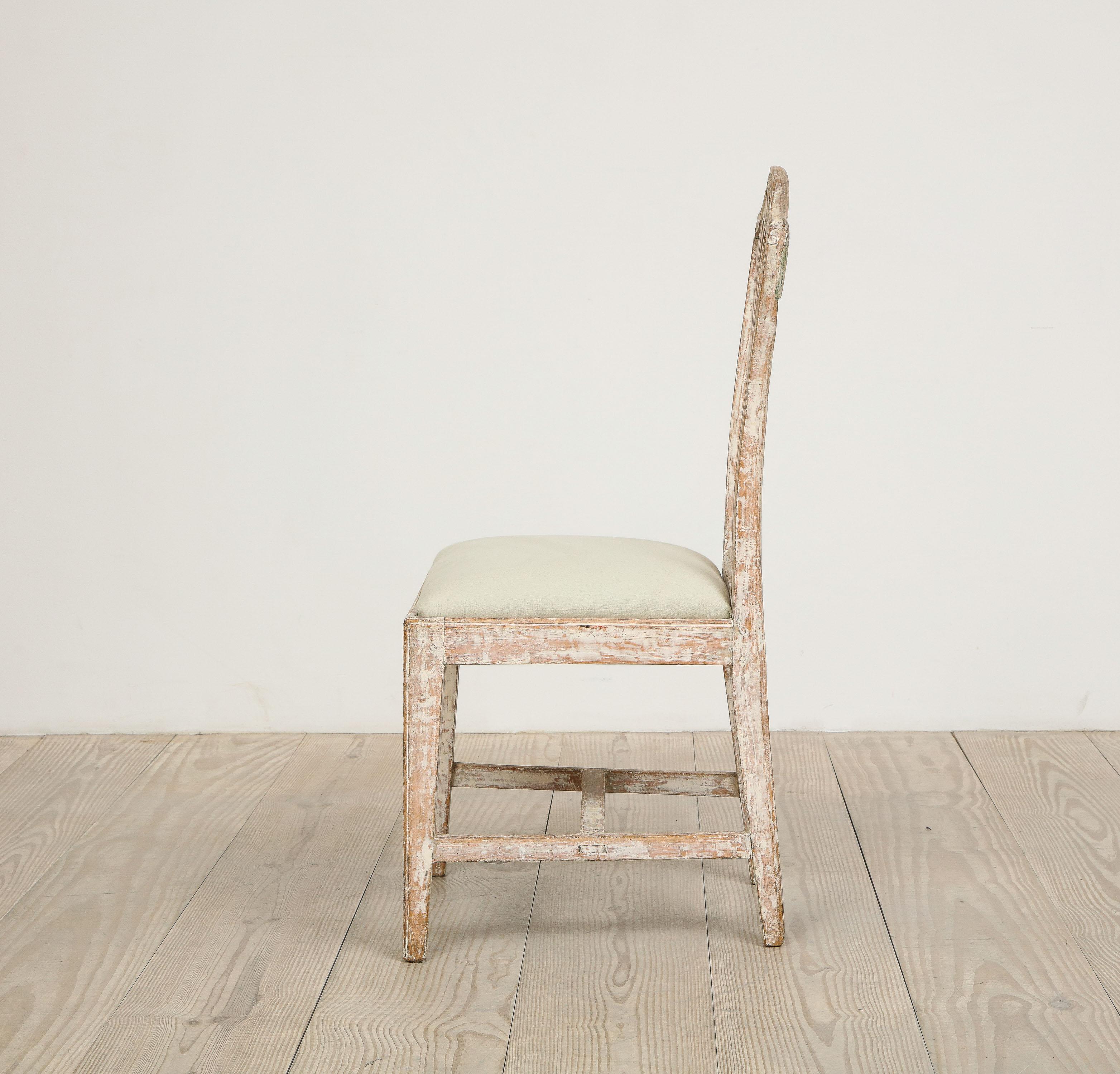 Swedish Gustavian Chair with Wheat Carving, Circa 1780, Origin: Sweden For Sale 3