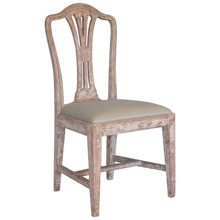 Gustavian chair, ca. 1780, offered by Dienst + Dotter Antikviteter