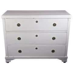 Swedish Gustavian Chest of Drawers Commode Country Later Painted, Early 1800s