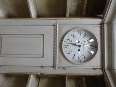Swedish Gustavian Clock Corner Cabinet