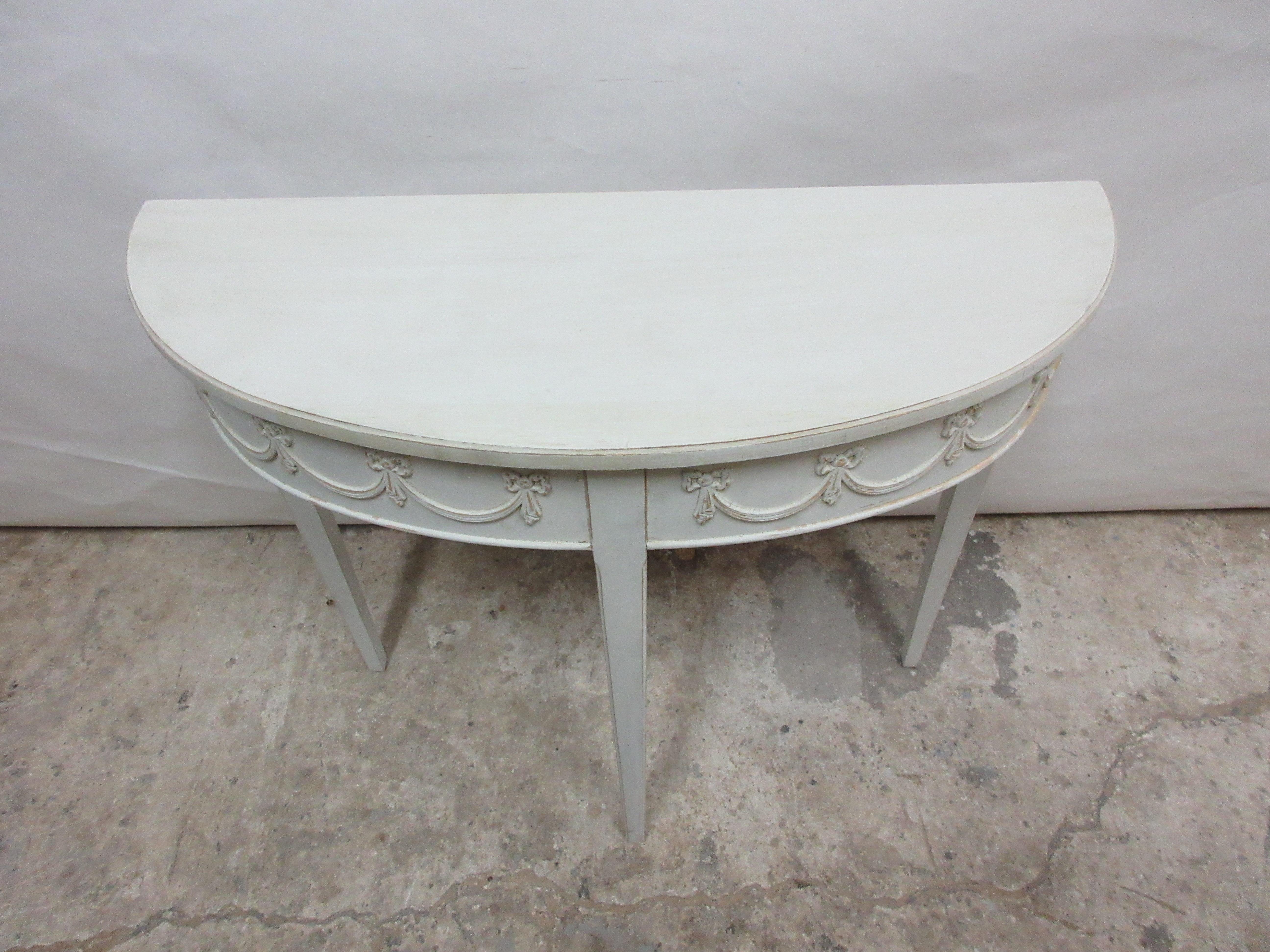 Swedish Gustavian Console Table In Good Condition In Hollywood, FL