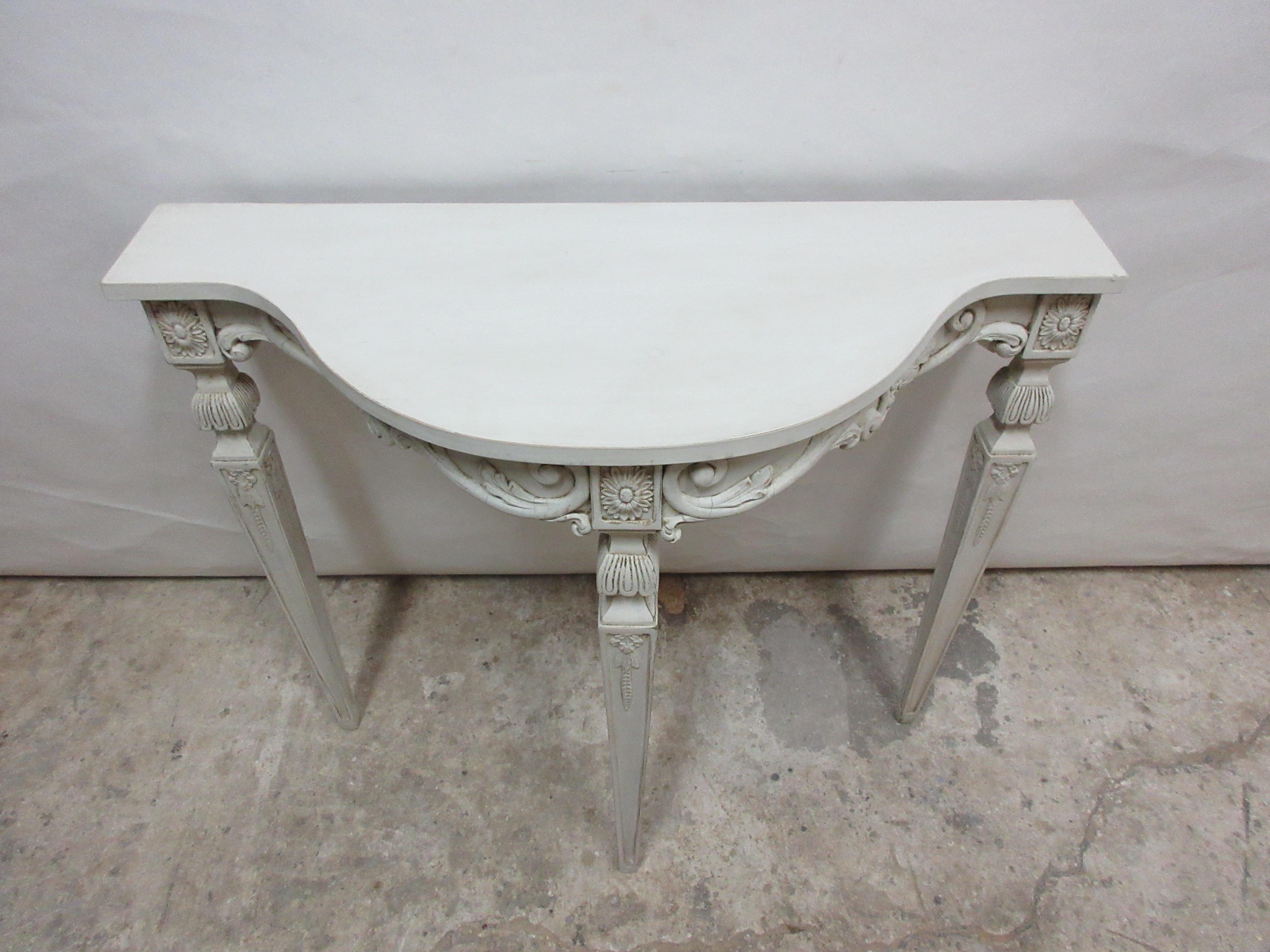 Swedish Gustavian Console Table In Good Condition In Hollywood, FL