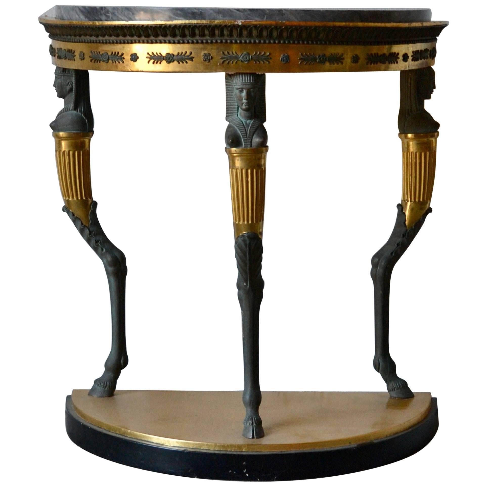 Swedish Gustavian Console Table with Stockholm Origin, 1790 For Sale