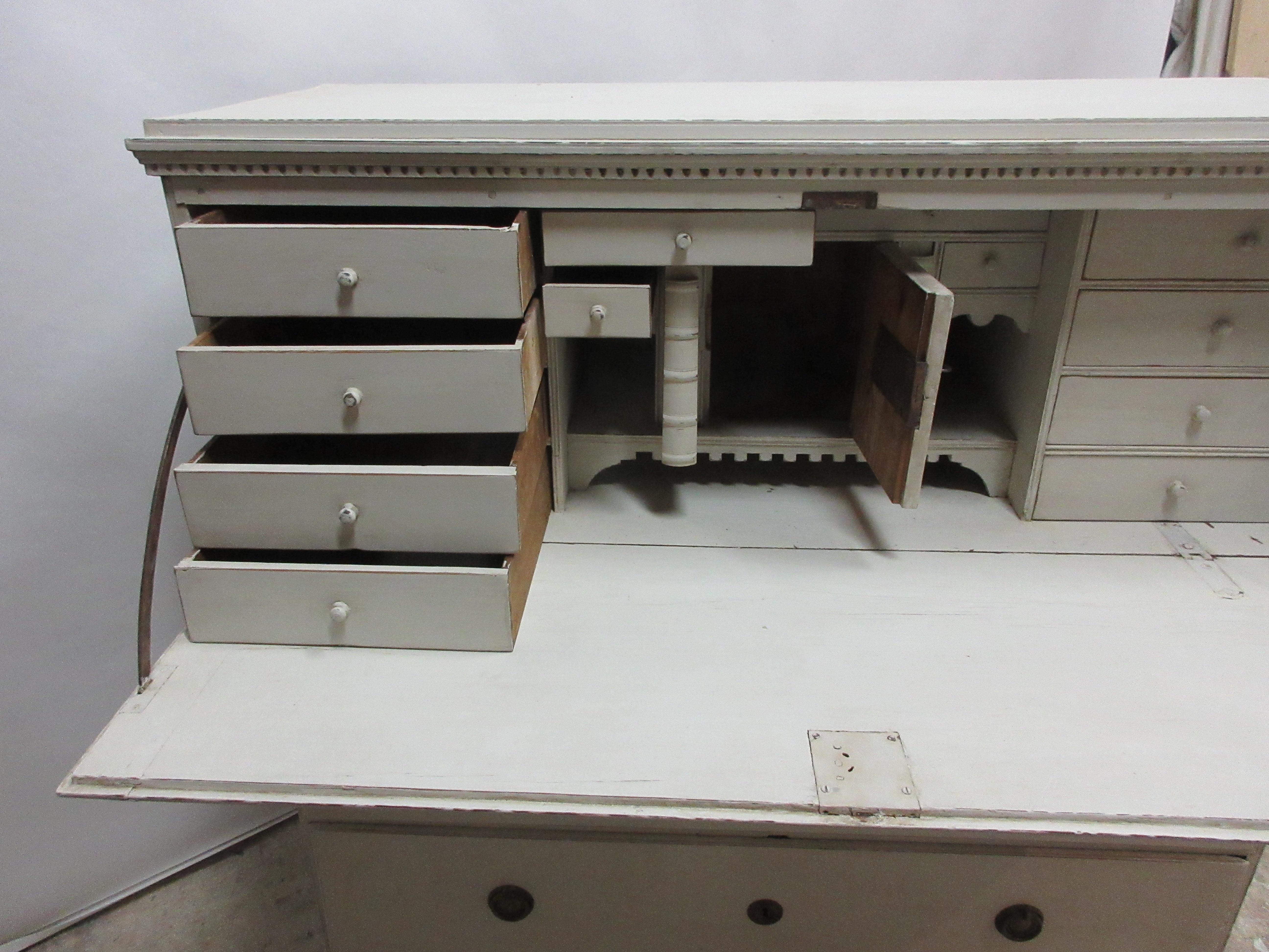 Swedish Gustavian Drop Front Desk In Good Condition In Hollywood, FL