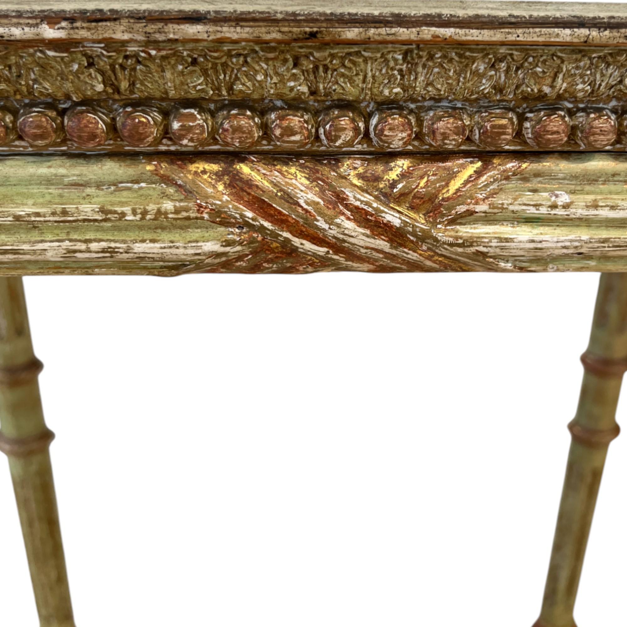 Swedish Gustavian Egyptian-Style Gilded Console - Attributed to Jonas Frisk For Sale 1