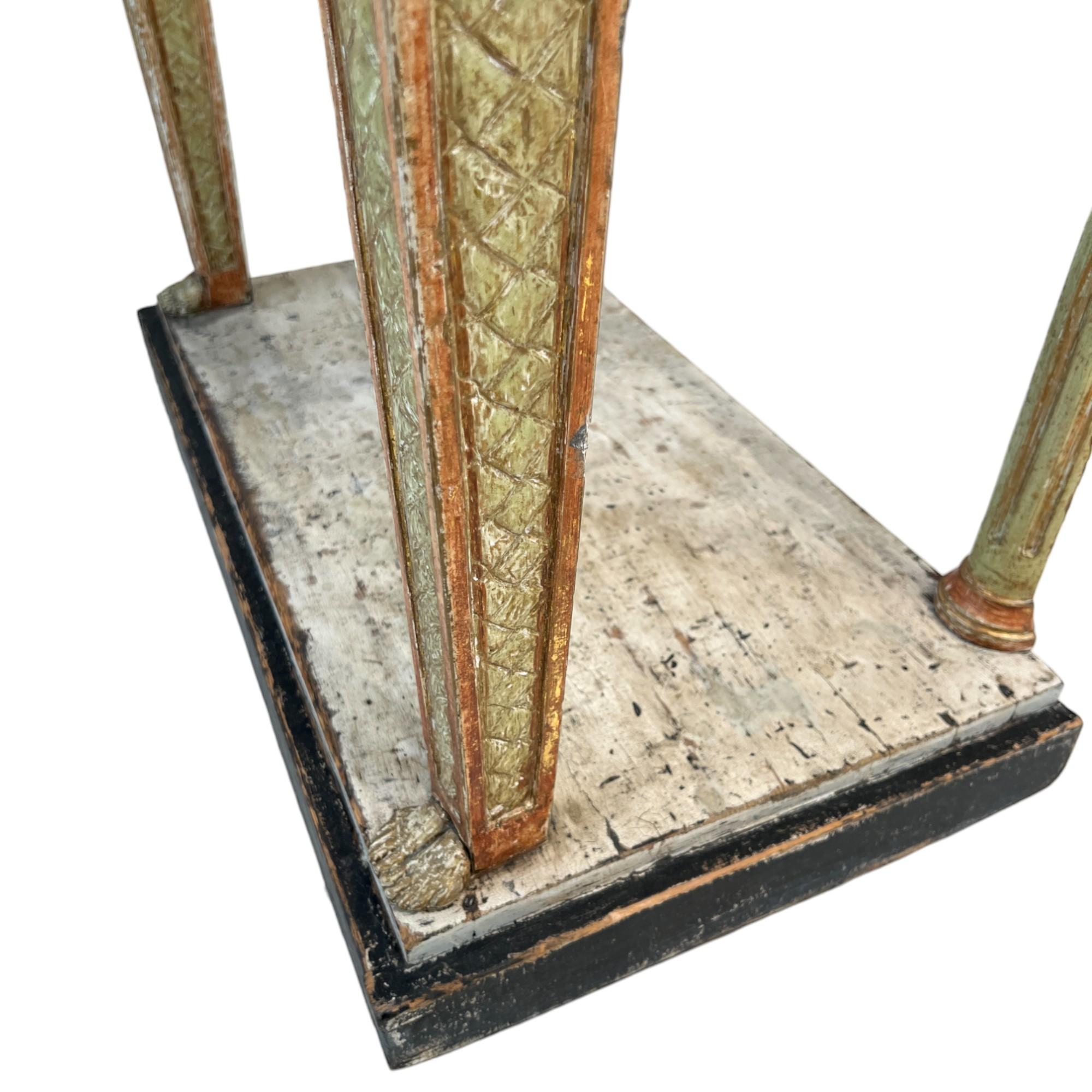 Swedish Gustavian Egyptian-Style Gilded Console - Attributed to Jonas Frisk For Sale 2