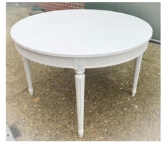 Swedish Gustavian Extendable Dining Table Mid-20th Century 8 10-Seat