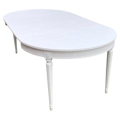 Swedish Gustavian Extendable Dining Table Mid-20th Century 8 10-Seat