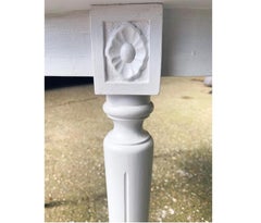 Swedish Gustavian Extendable Dining Table Swedish, White Later 20th C 112-180cm