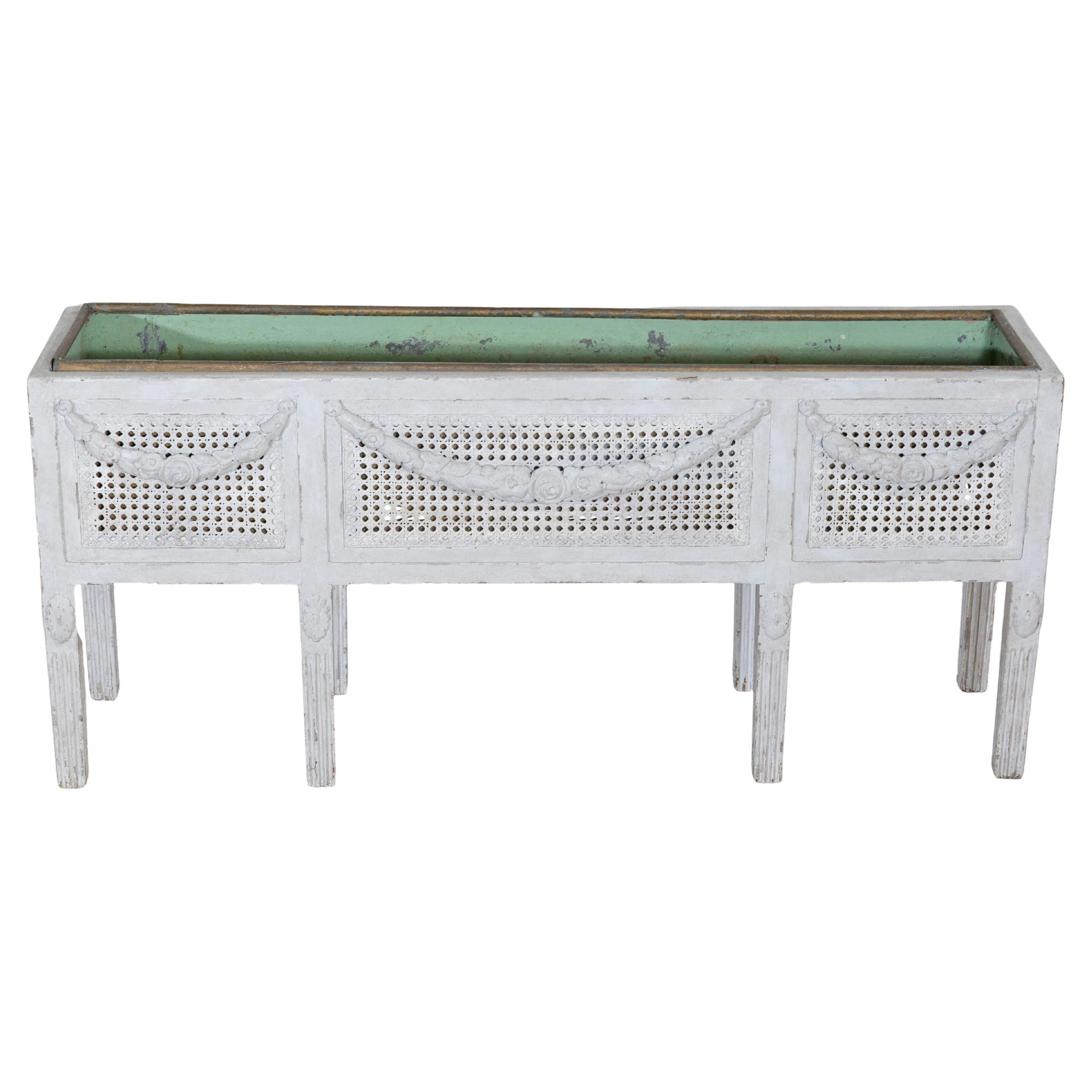 Swedish Gustavian Flower Trough with Zinc Insert, circa 1900 For Sale
