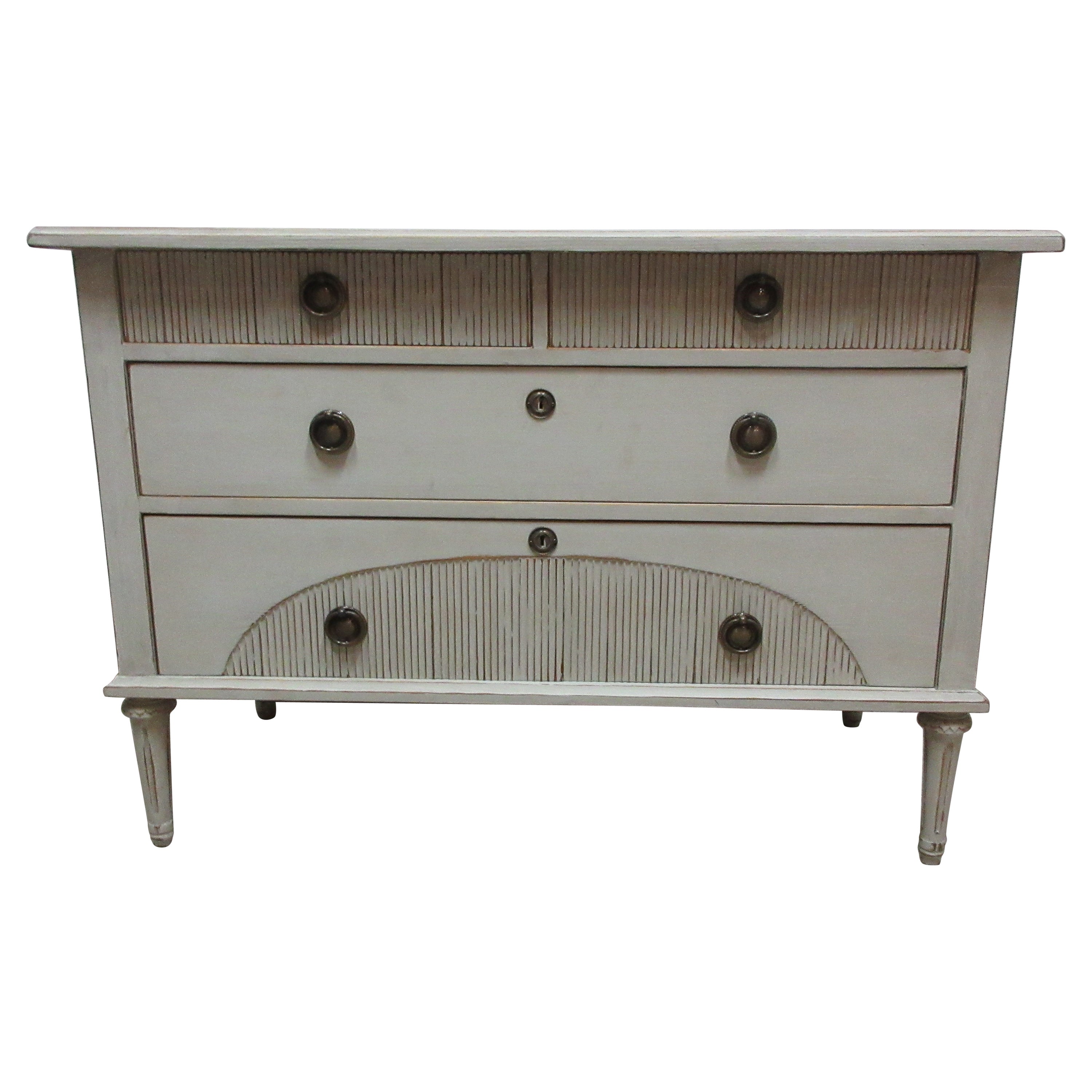 Swedish Gustavian Four Drawer Chest