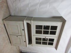 Swedish Gustavian Glass Top Hutch