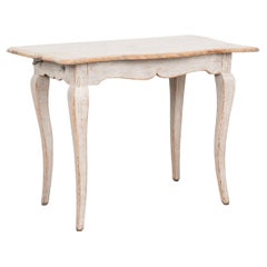 Swedish Gustavian Gray Painted Side Table, circa 1820-40