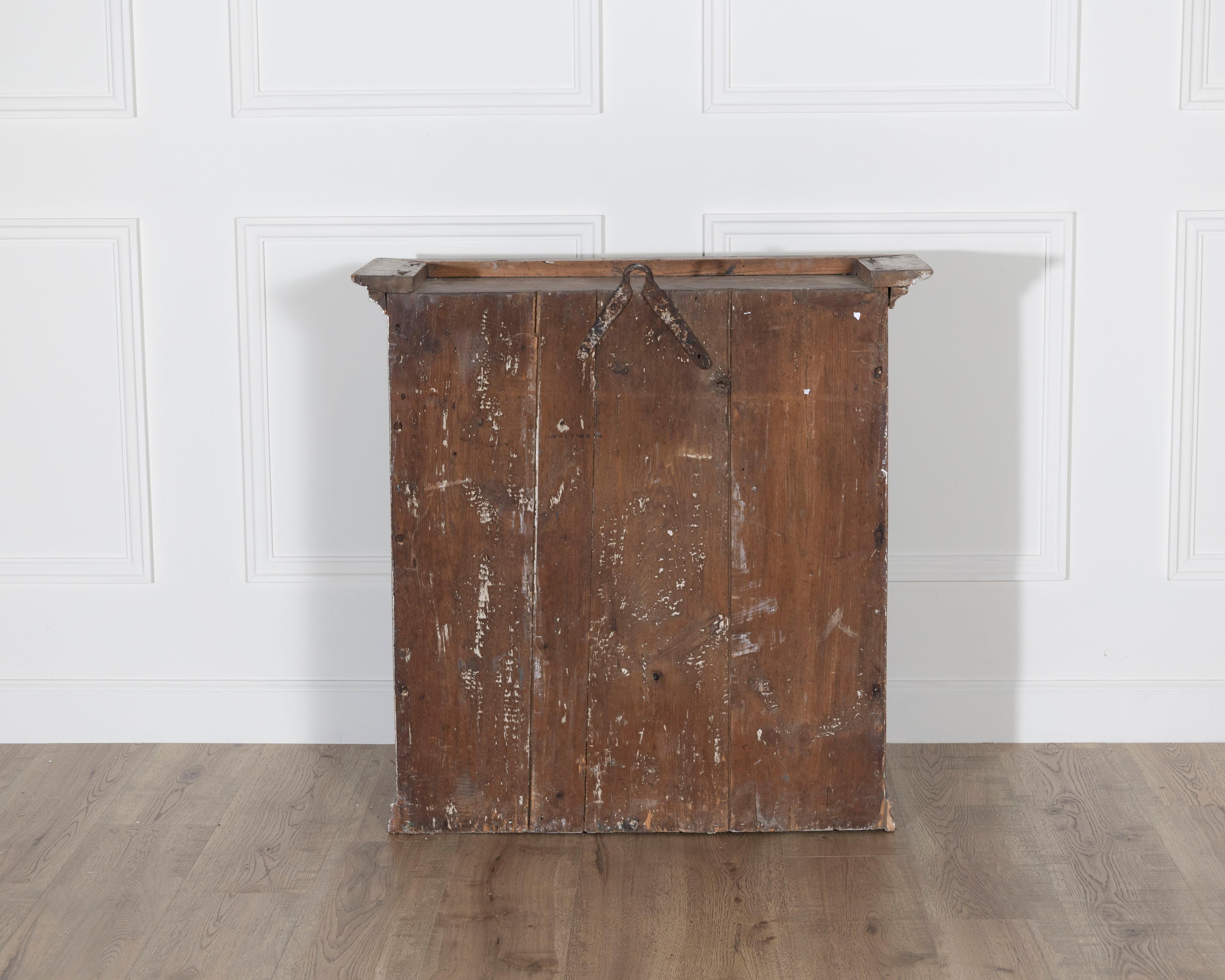 Swedish Gustavian Grey Hanging Kitchen Cabinet, Circa 1800 For Sale 2