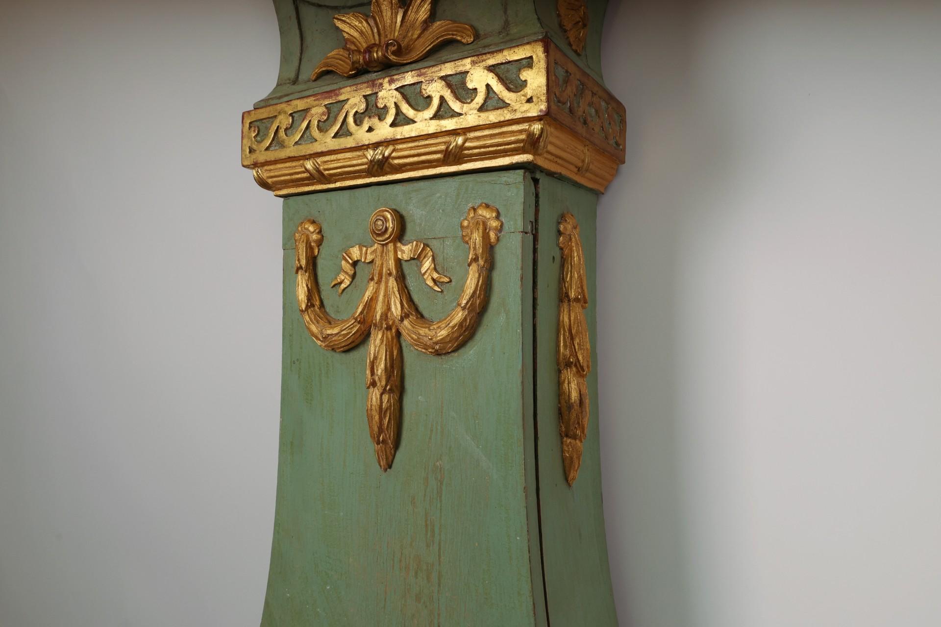 Swedish Gustavian Longcase Clock In Good Condition For Sale In Ljungby, SE