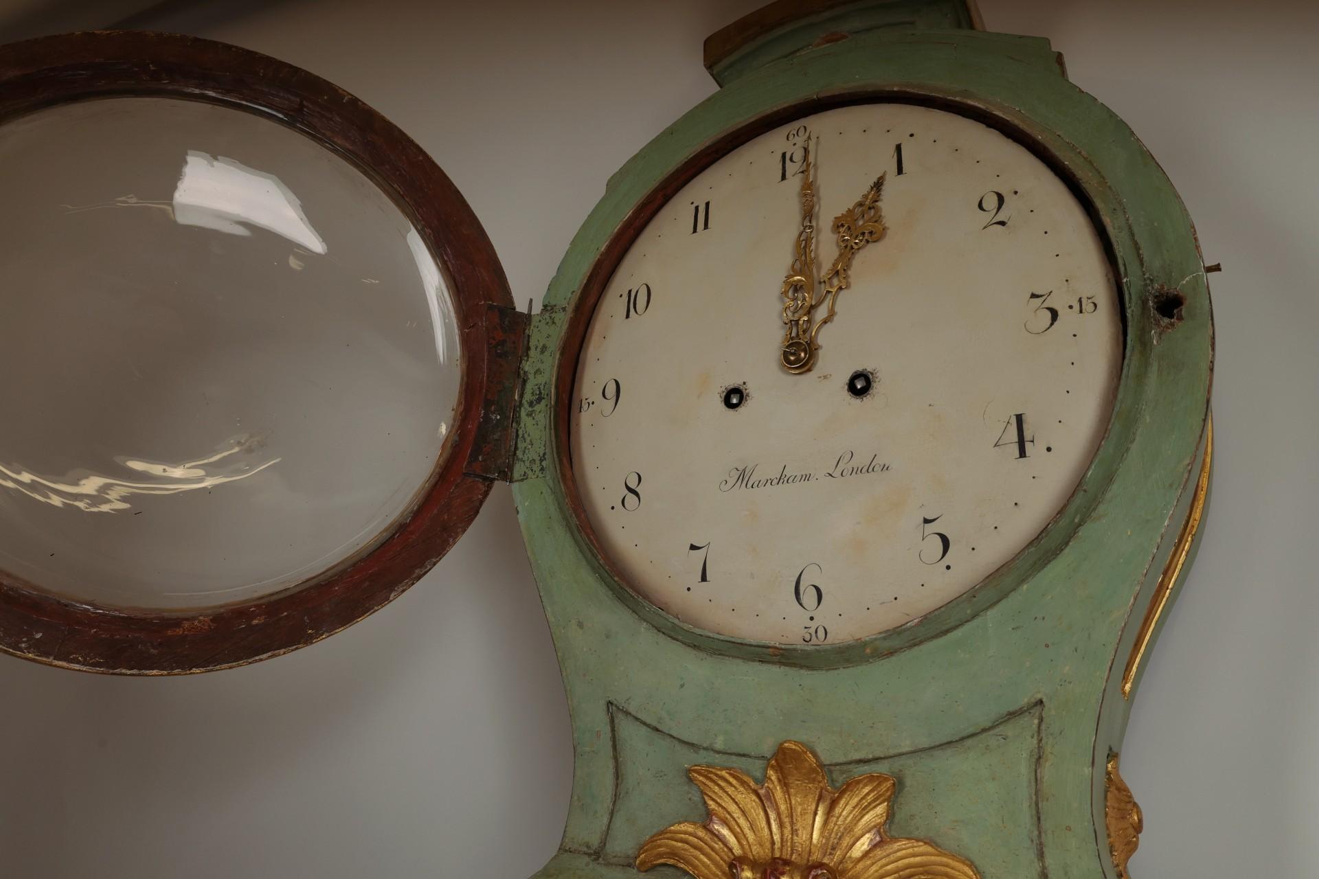 Late 18th Century Swedish Gustavian Longcase Clock For Sale